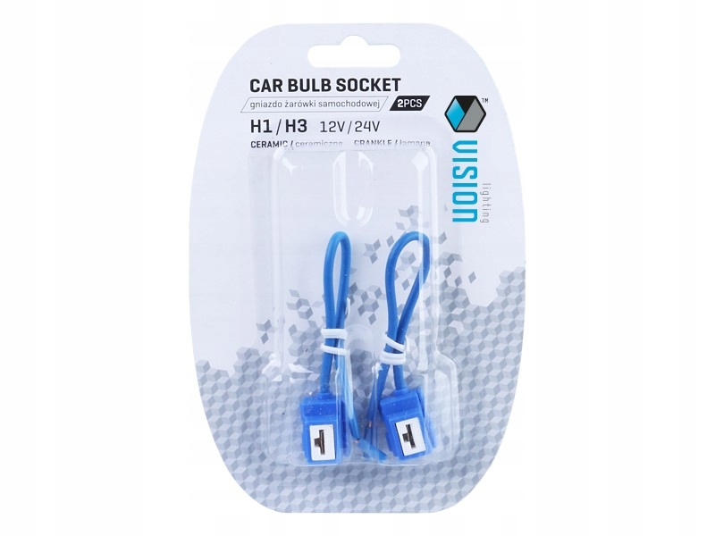 

Gniazdo żarówki H1/H3 łamane, Ceramiczne, 2 szt.