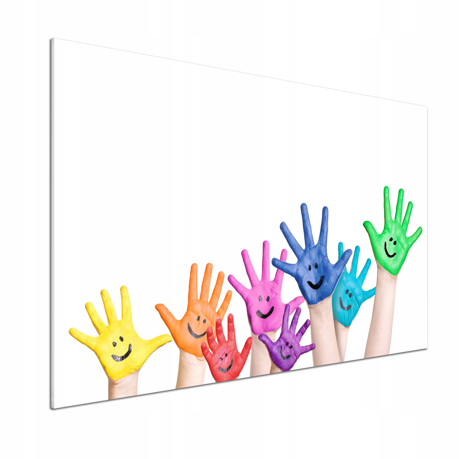 Panel do kuchyne Namaľované ruky 100 x 70 cm Lepidlo