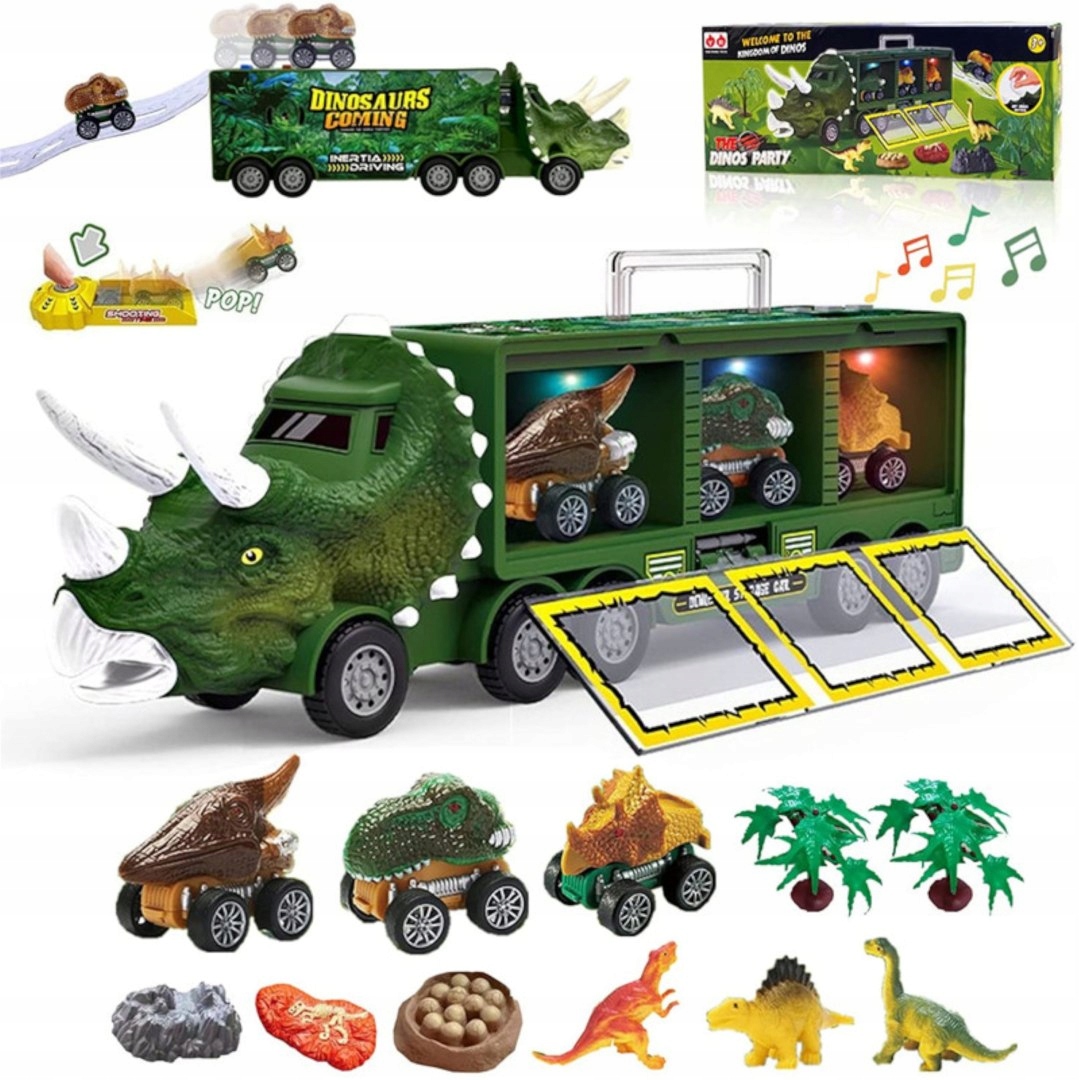 

Ciężarówka Dinozaur Z Autami Auta Tir Laweta 1300A