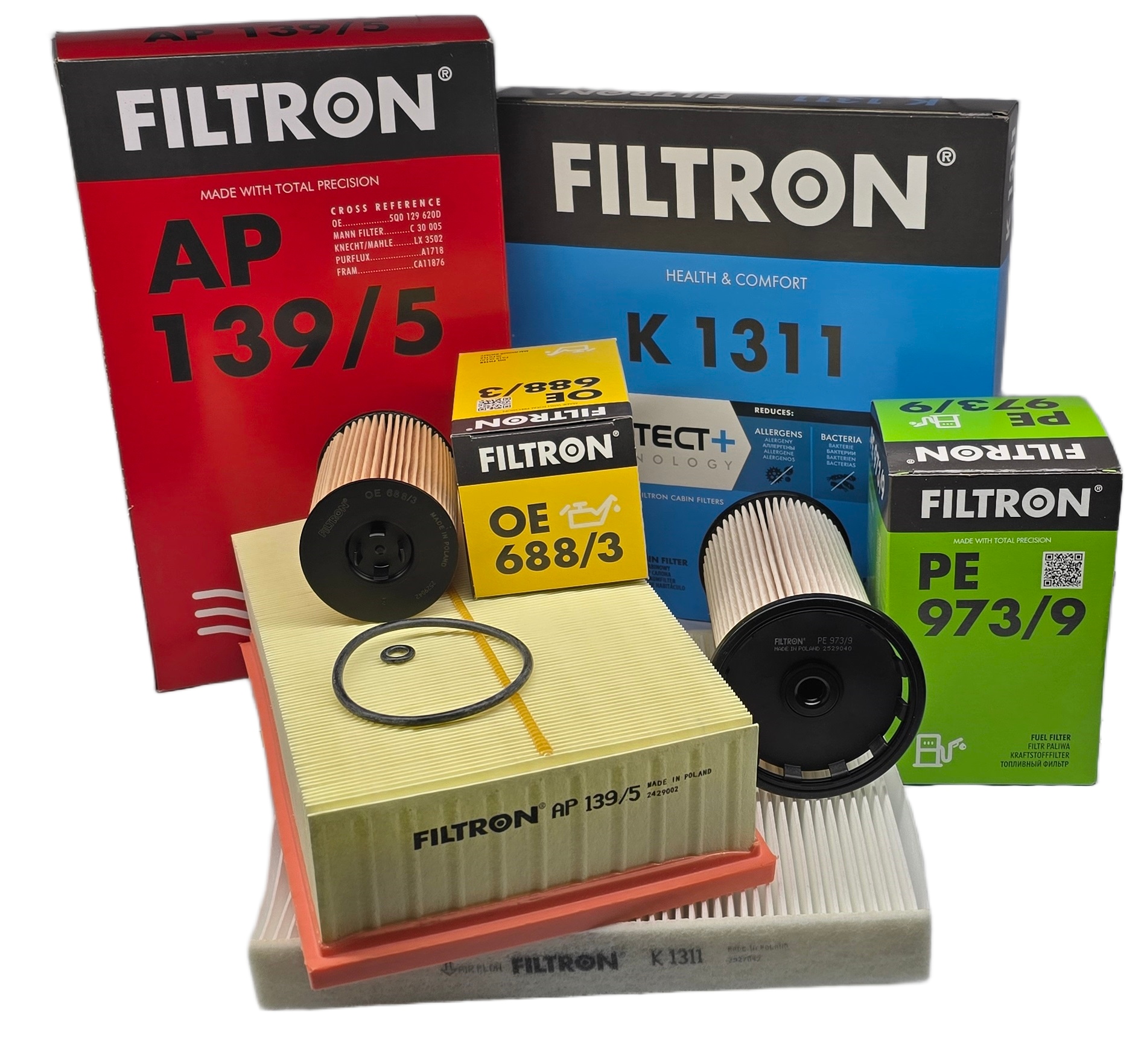 Sada Filtrů Audi A3 Vw Golf Tiguan Passat B8 Octavia Leon 1.6 2.0 Tdi