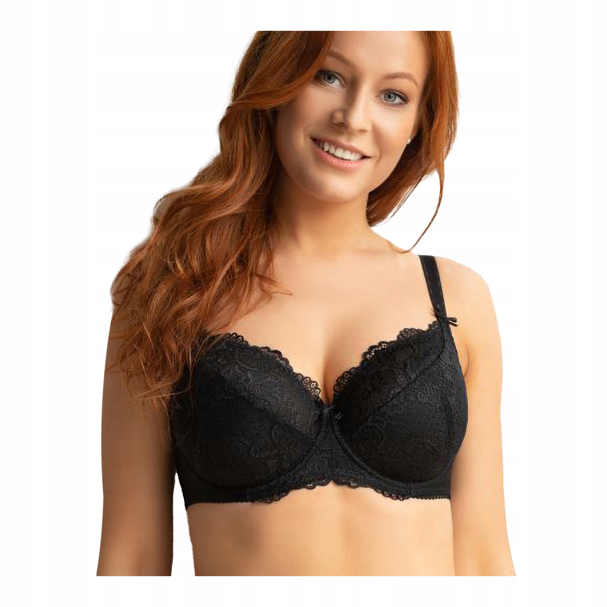 Dámská polovyztužená krajková podprsenka s velkými prsy Kleo 75F