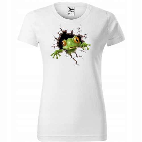 

Koszulka Bawełniana Zabawna Żaba T-shirt Frog