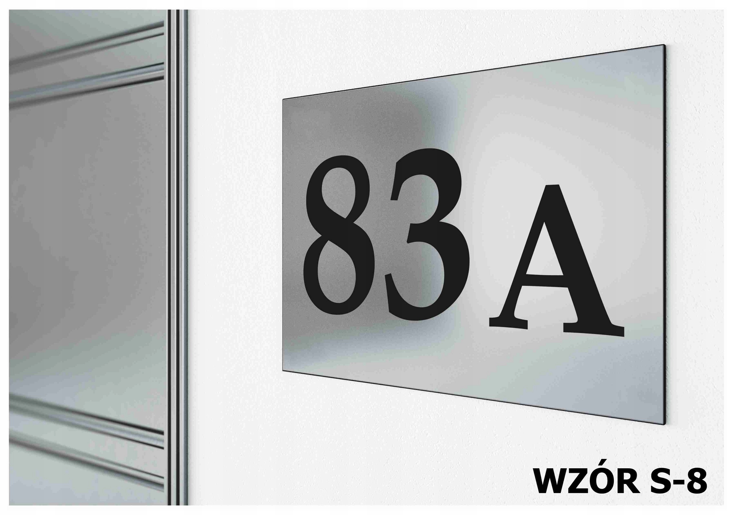 Tabliczka Tablica ADRESOWA ALUMINIUM Nr DOMU 20x30