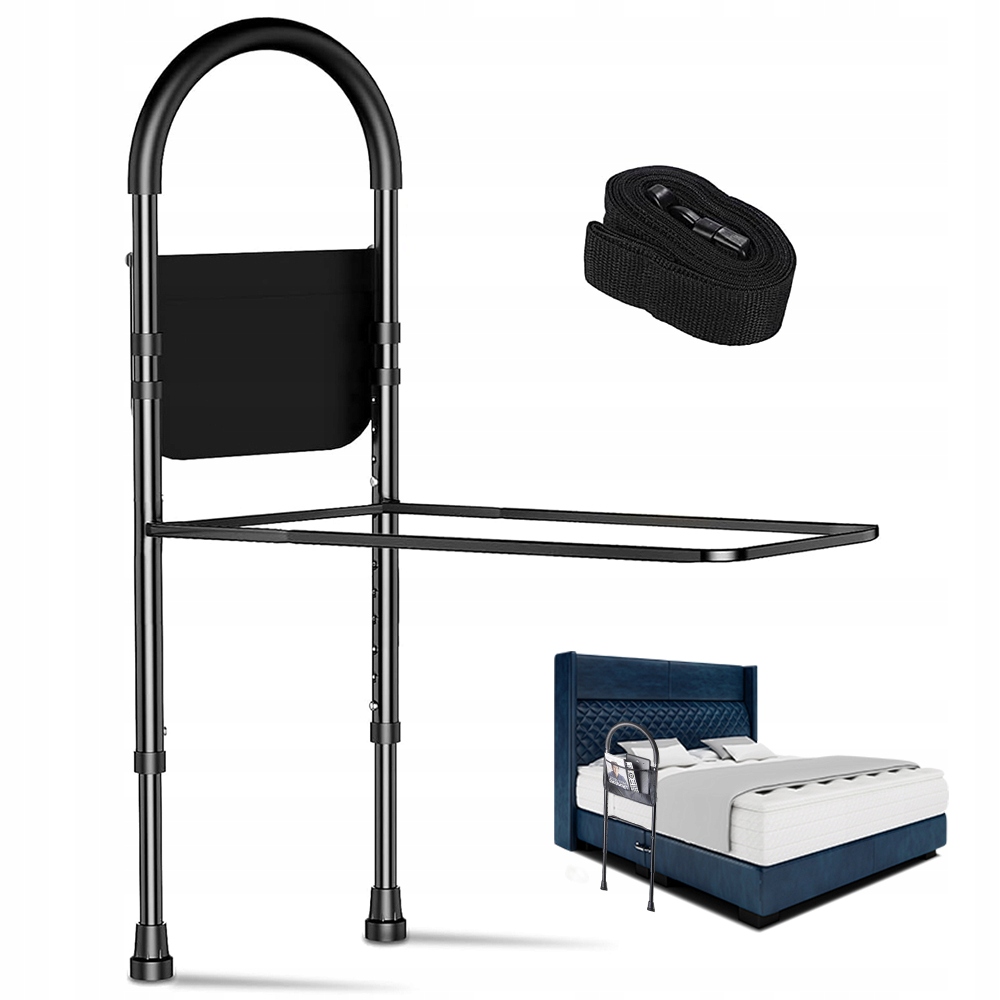 Poręcz do łóżka dla seniora pomoc przy wstawaniu z regulacją wysokości