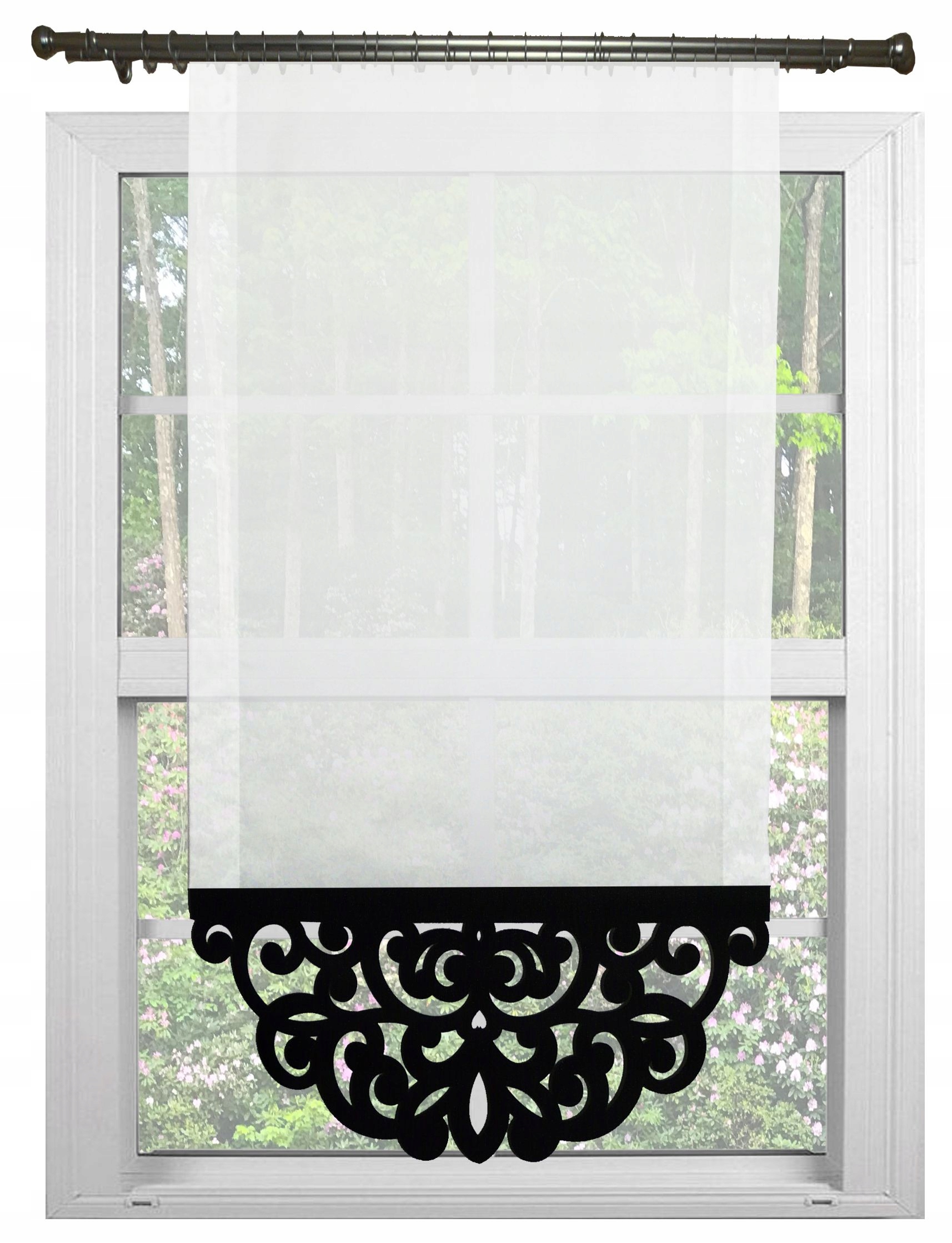 Firany Firanki Ażury Ażurowe Panele Ekrany 90cm. Rodzaj Firana pojedyncza