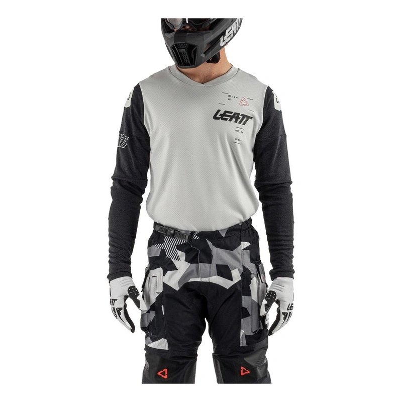 Crossová mikina Leatt Moto 4.5 Windblock Forge čierna šedá Darčeky