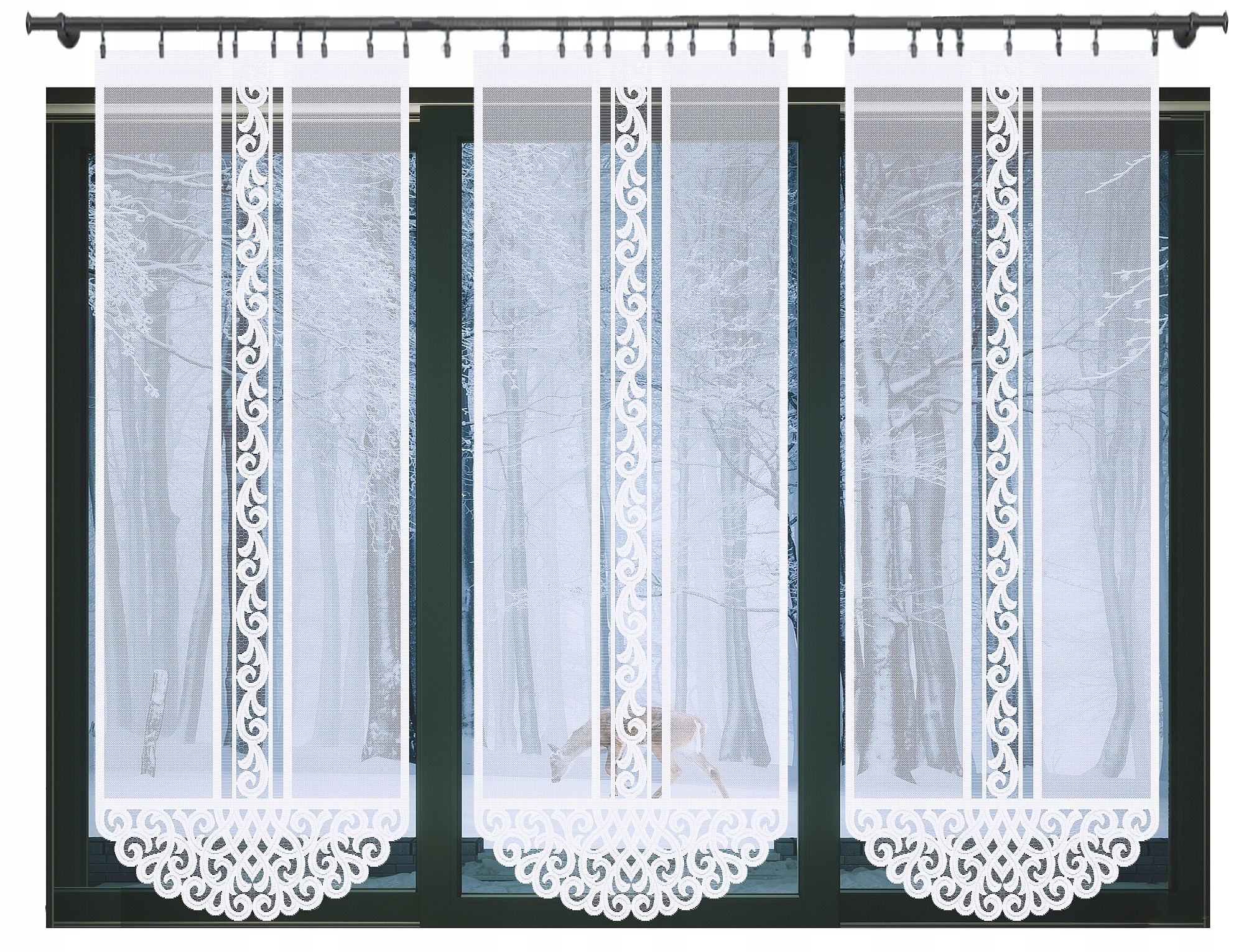 

Panel Ażur Firana Gotowa Żakard 90x230 Keth