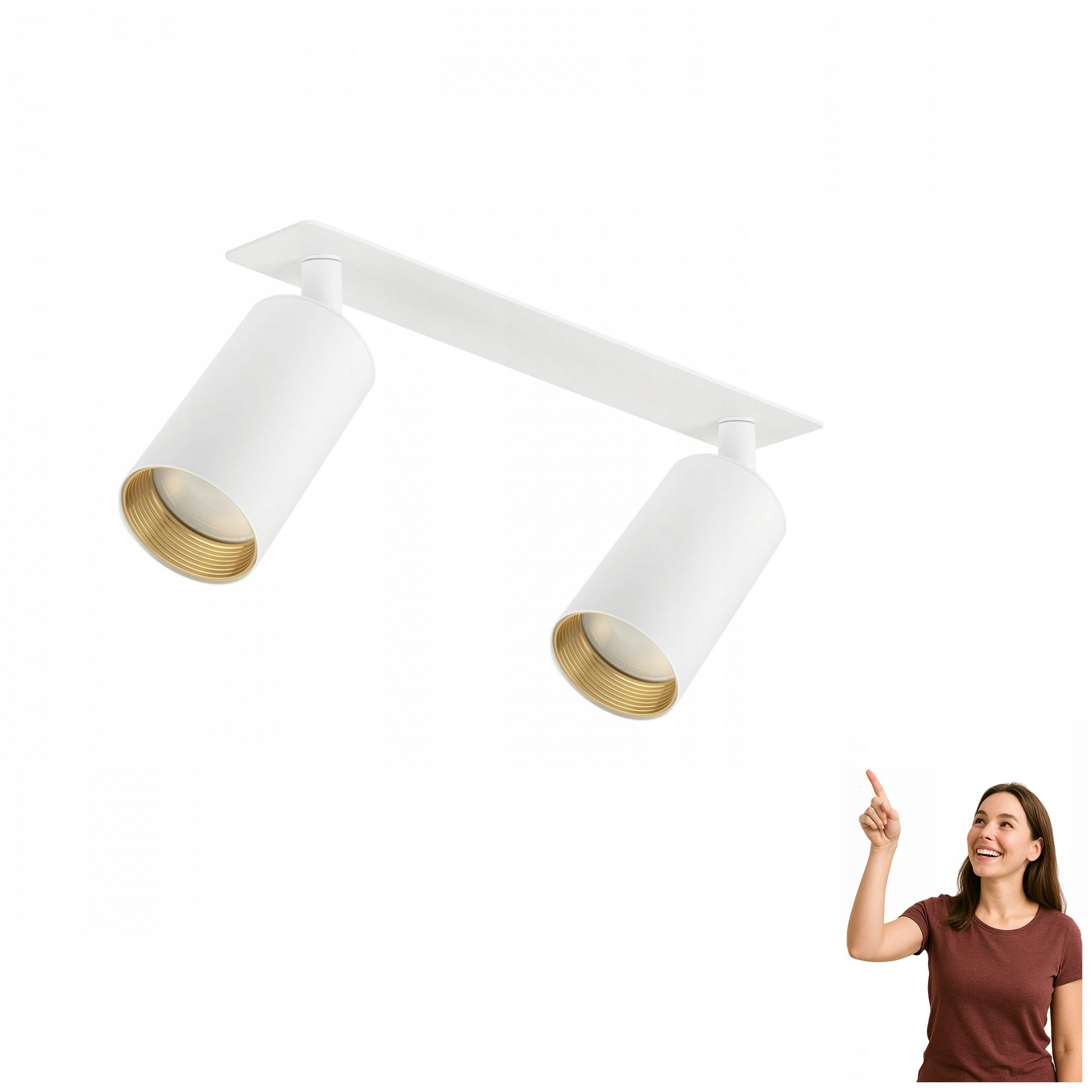 Lampa podomietkový dvojitý reflektor Amis White 10811 Tk Lighting