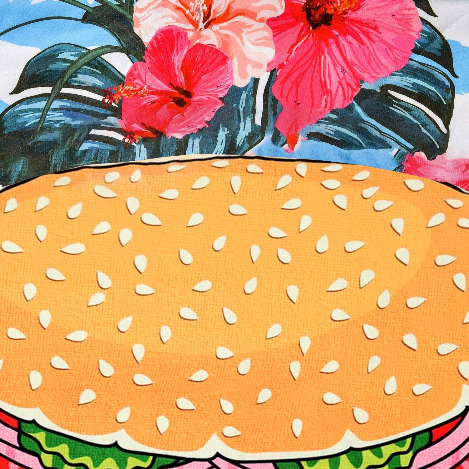 DUŻY RĘCZNIK PLAŻOWY SZYBKOSCHNĄCY 150 HAMBURGER Średnica/szerokość 150 cm