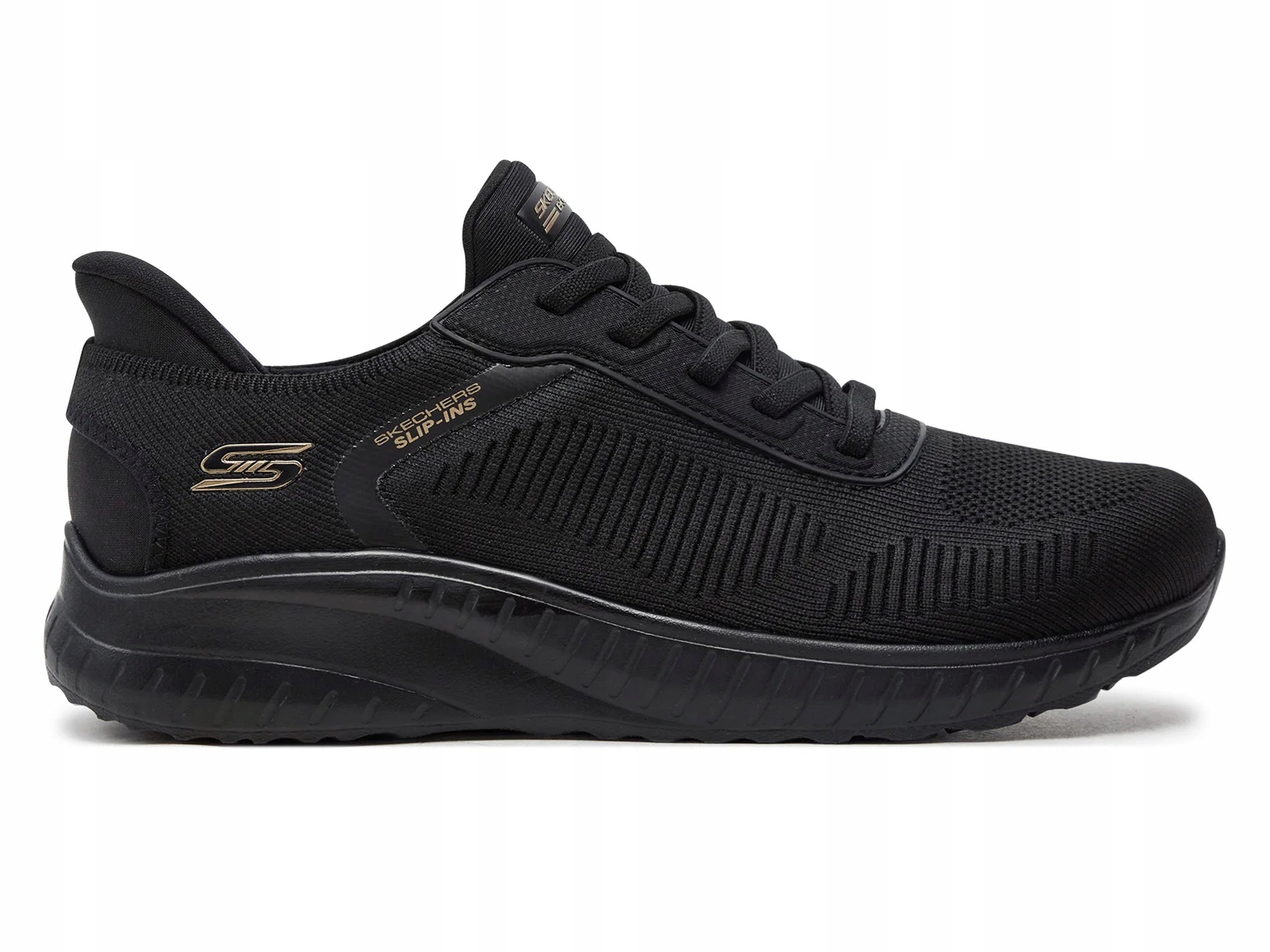 Dámské boty Skechers Bobs Slip-ins 117497-BBK sportovní černé nazouvací 36,5