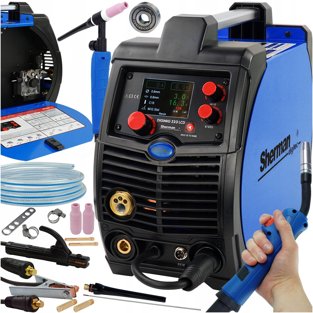 SPAWARKA migomat SHERMAN DIGIMIG 220 LCD Synergia