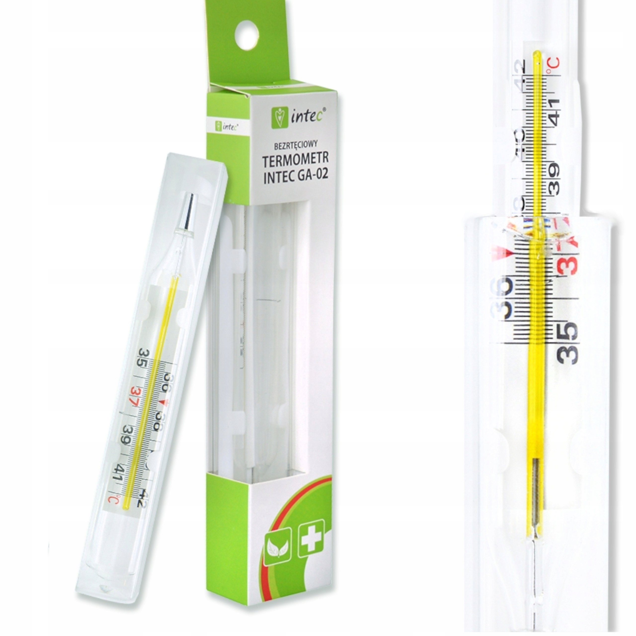 

Termometr Bezrtęciowy Dokładny +powiększające Etui