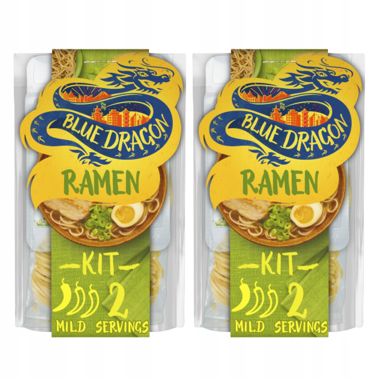 

Blue Dragon Noodle kit zestaw do zupy ramen 2x201g