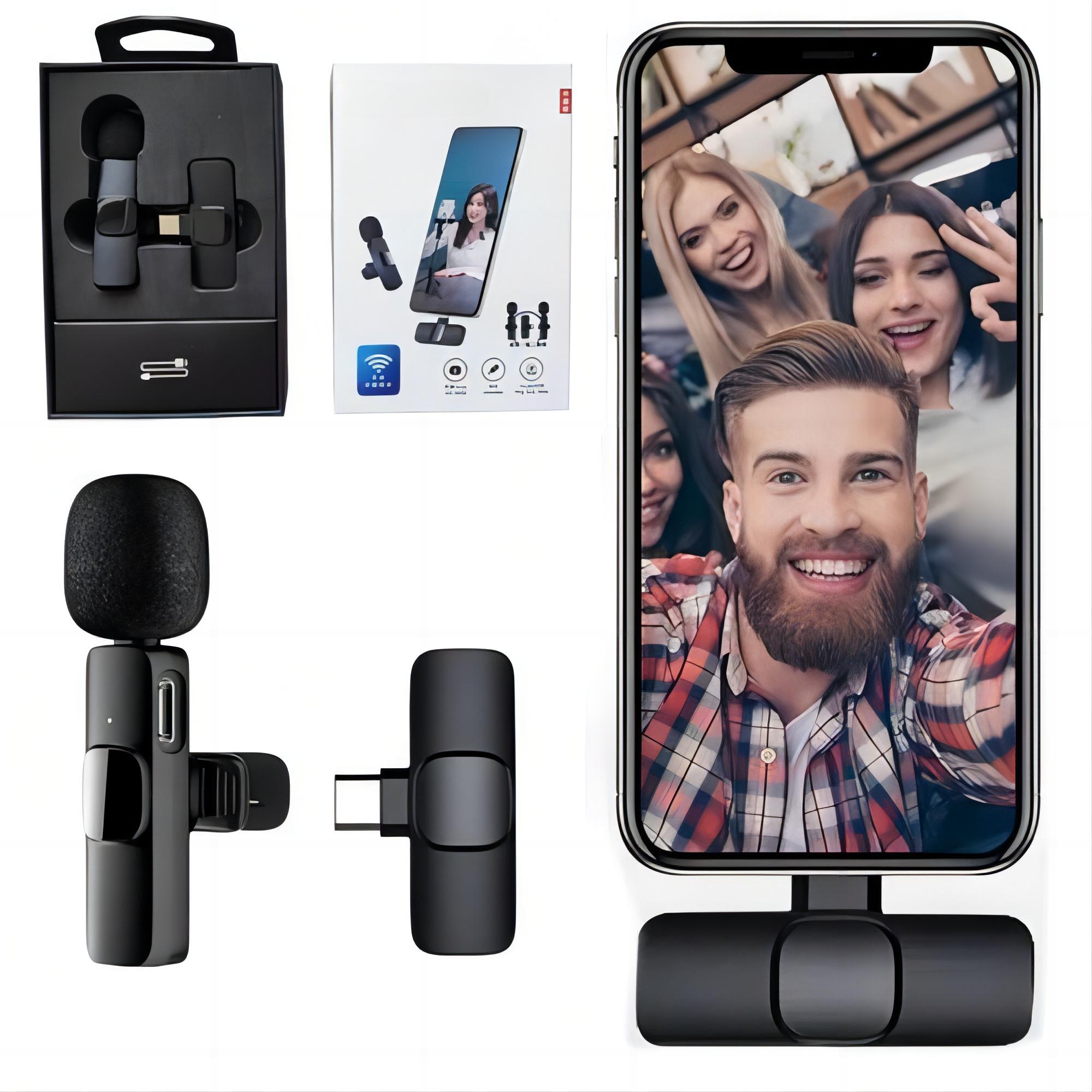 BEZPRZEWODOWY MIKROFON KRAWATOWY USB-C ANDROID