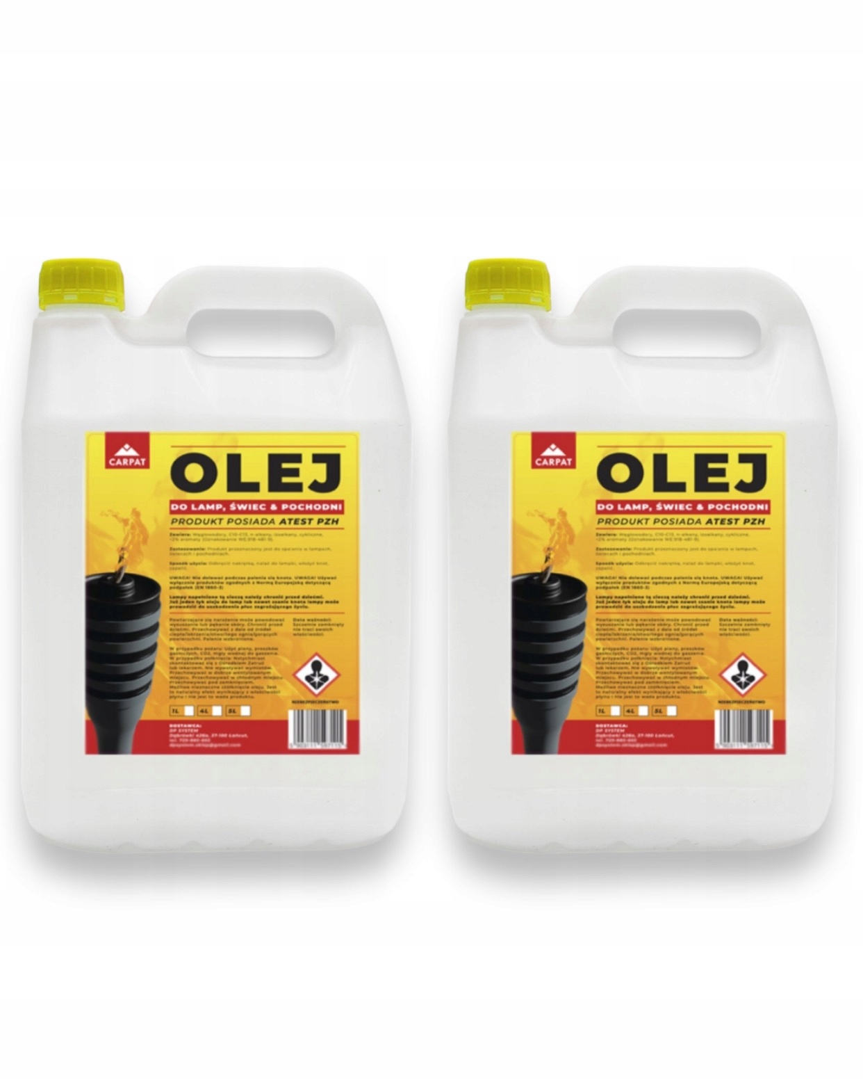 Olej Do Petrolejových Lamp Pochodňových Svíček 2x 5L Carpat