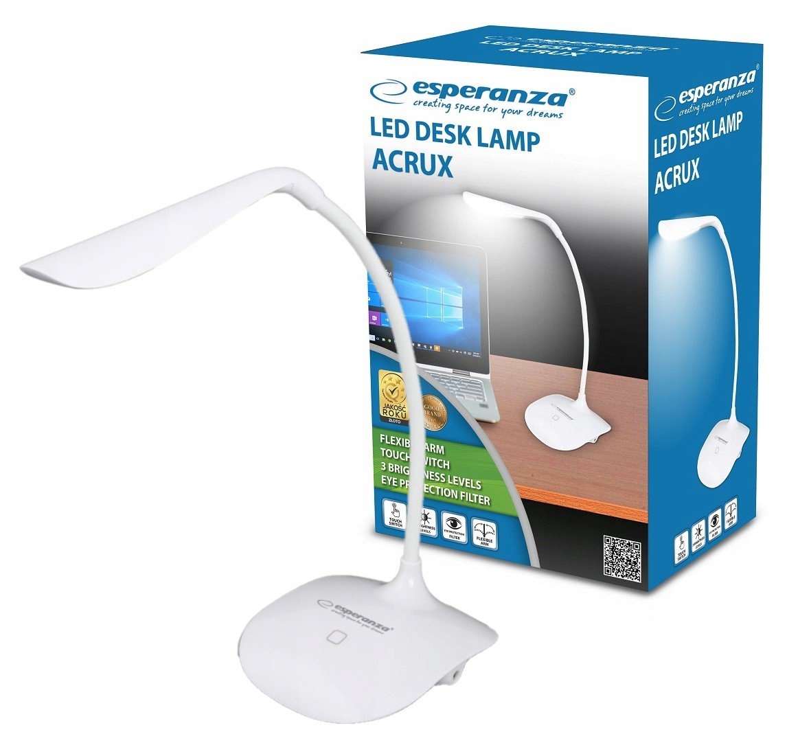 

Nowoczesna Lampka Led Biurkowa Lampa Na Biurko