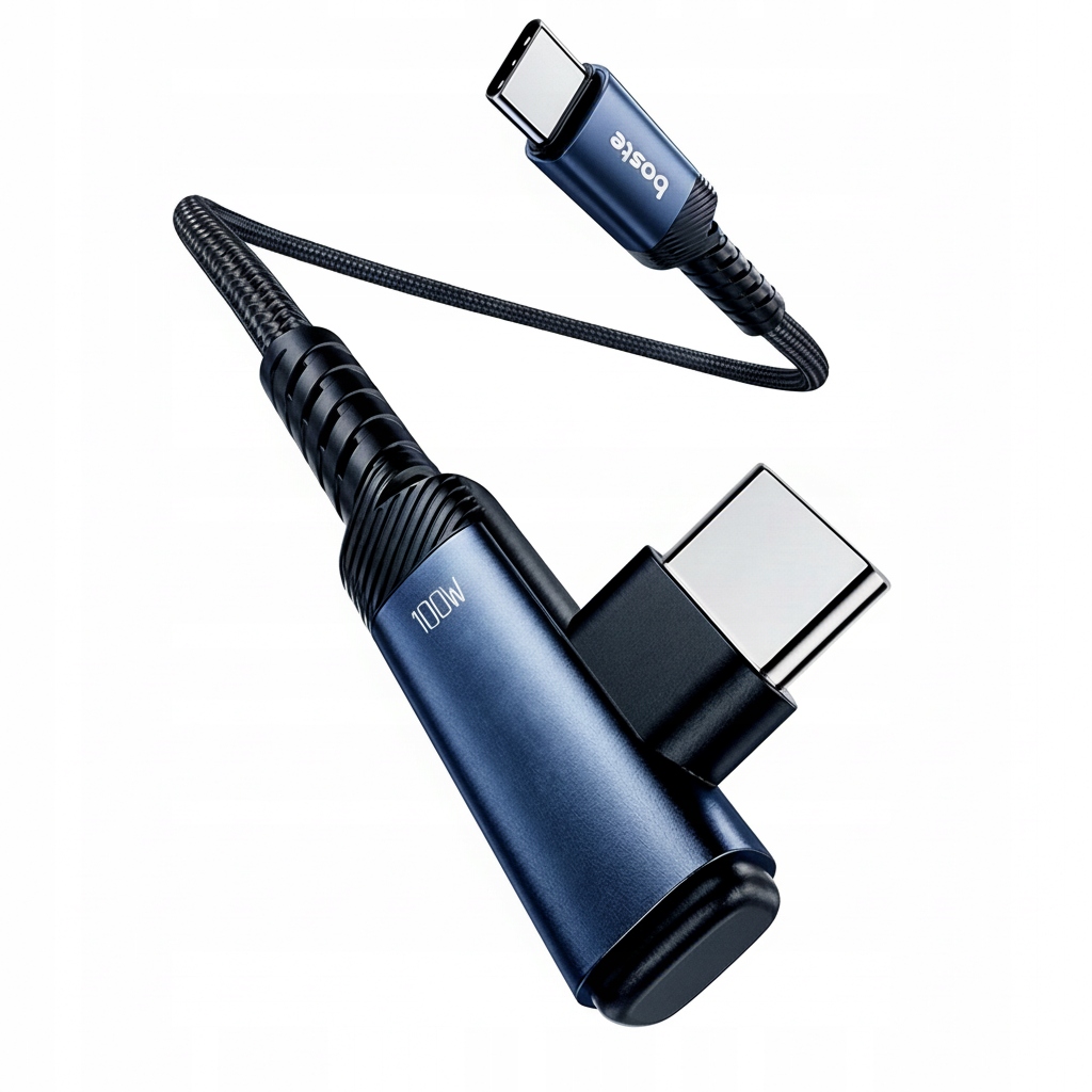 Boste Szybki I Mocny Kabel Kątowy Przewód Usb-c Do Type-c 100W Pd Qc 1M
