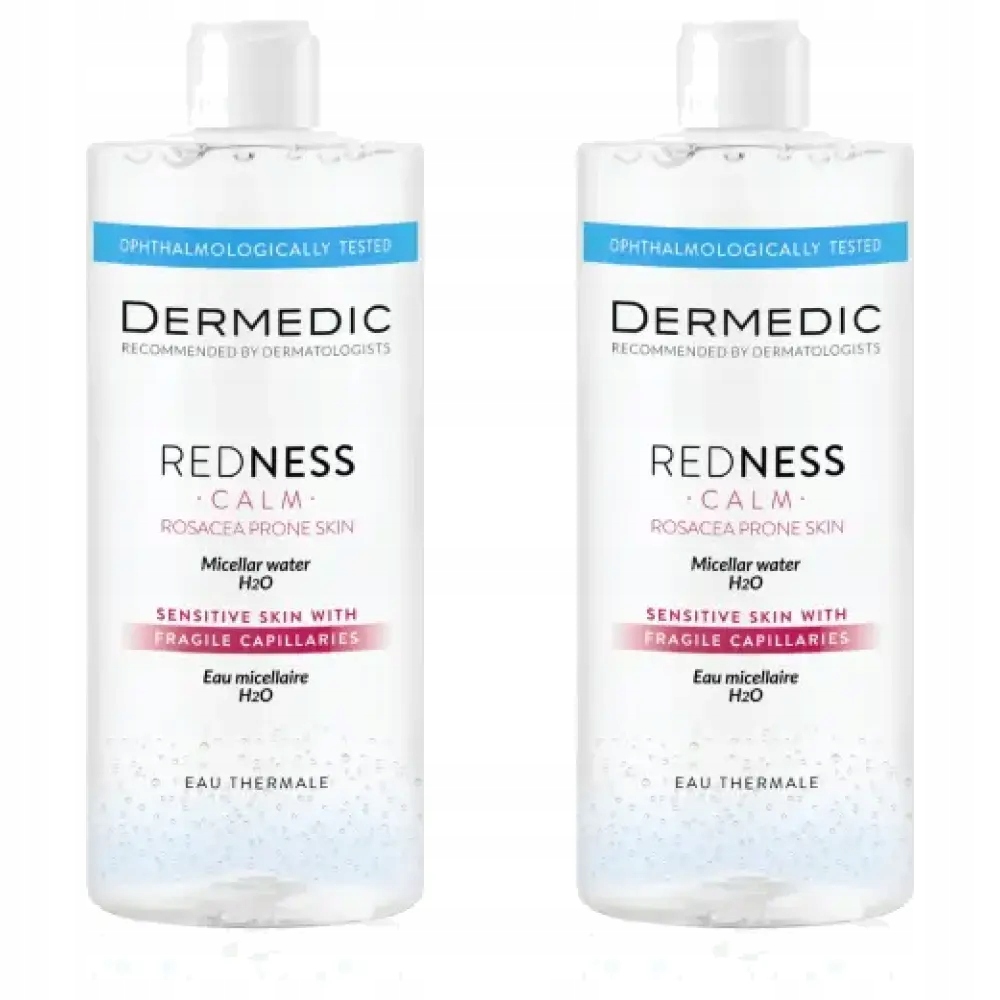 2x Dermedic Redness Calm, płyn micelarny, 500 ml