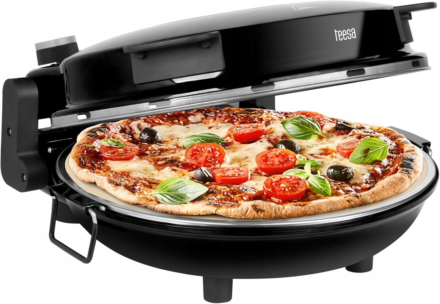 Piec Do Pizzy Elektryczny 1200W 400°C Kamień 32CM Regulacja Temperatury