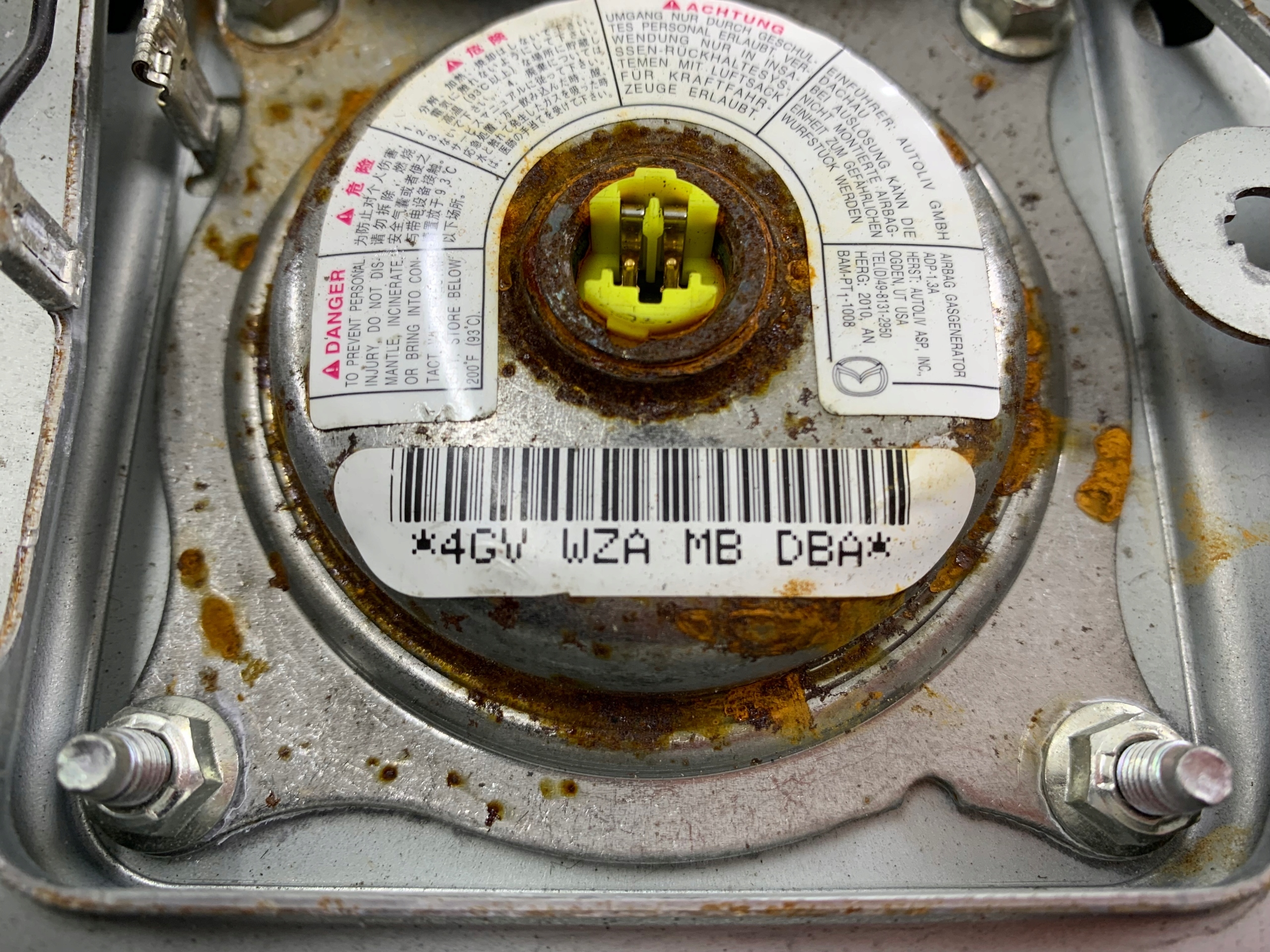MAZDA 3 II BL airbag airbag deckel luft BBP3