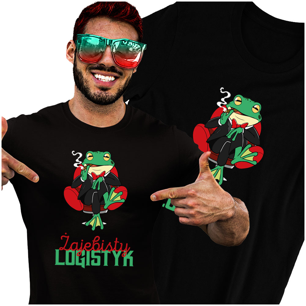 

Tshirt dla Logistyka Żajebisty Żaba XL
