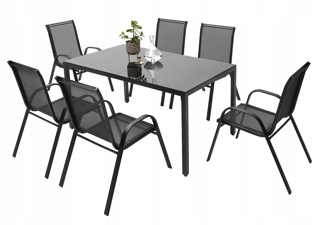 MEBLE OGRODOWE ZESTAW STÓŁ 6+1 NA TARAS BALKON