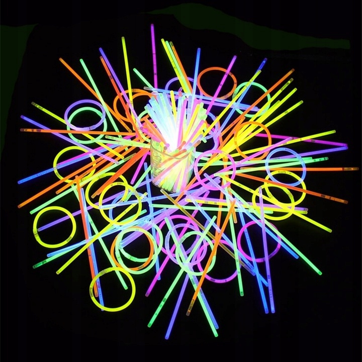 BRANSOLETKI świecące fluo ŚWIATŁO CHEMICZNE 100SZT Marka Inna marka