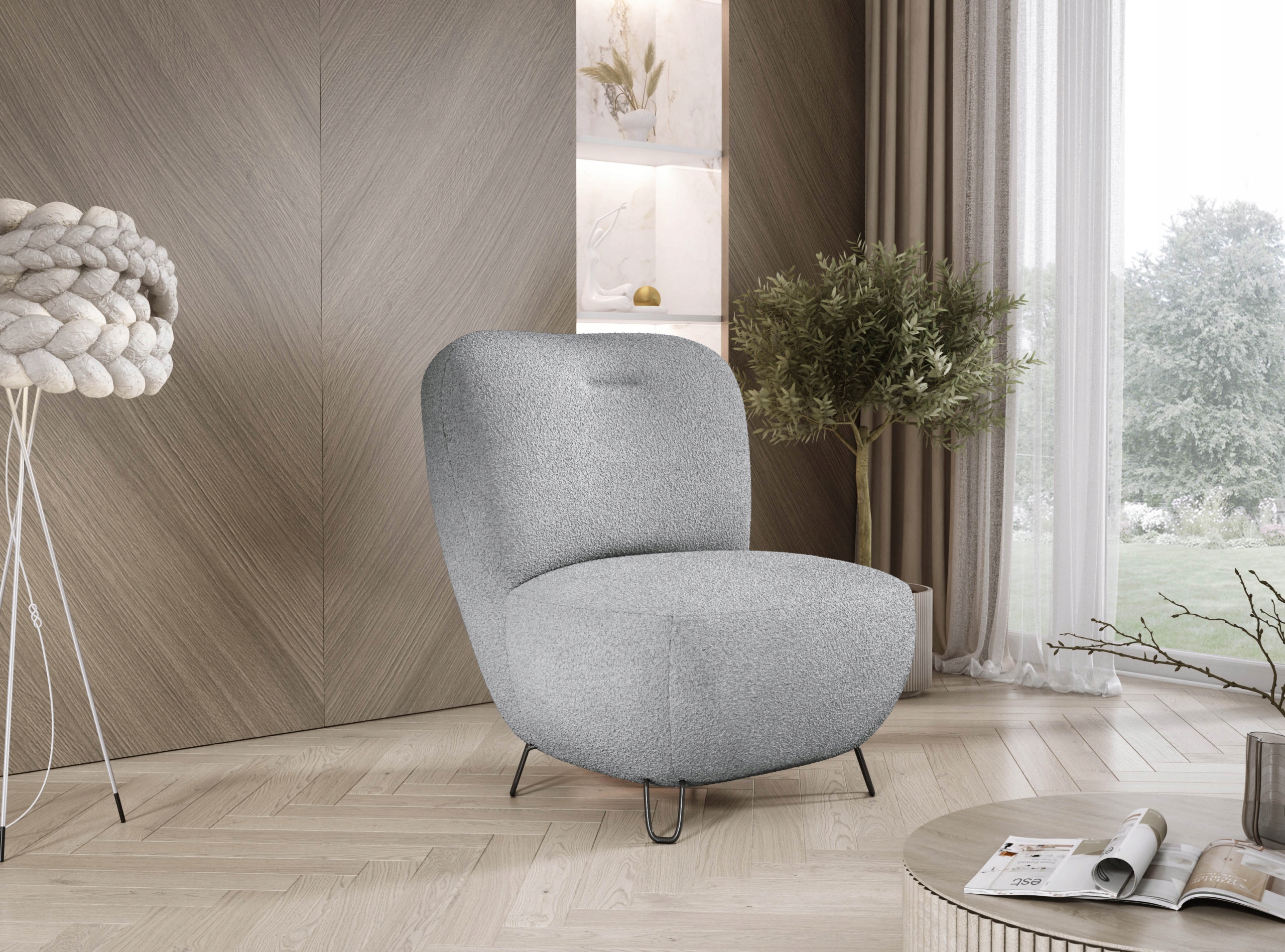 Moderní křeslo Luis II Vysoké nohy Novinka