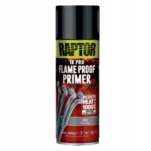 U-pol Raptor Lakier żaroodporny 1000°C Spray Szary