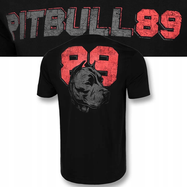 Męska Koszulka Pitbull Bawełniany T-shirt Dog 89