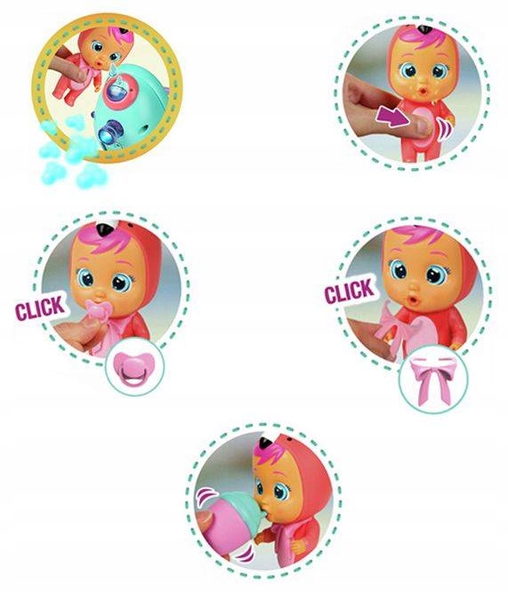 CRY BABIES WÓZEK FANCY LALKA PŁACZĄCY BOBAS MAGIC Wiek dziecka 3 lata +