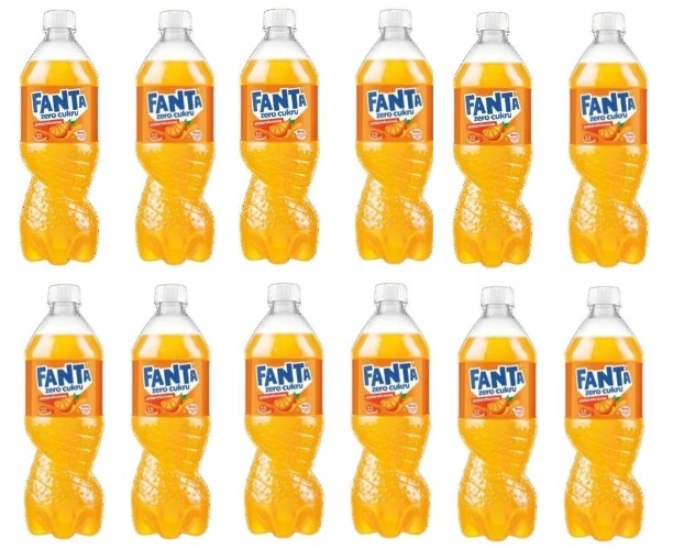 12x 850ml Fanta Zero napój bez cukru Zgrzewka