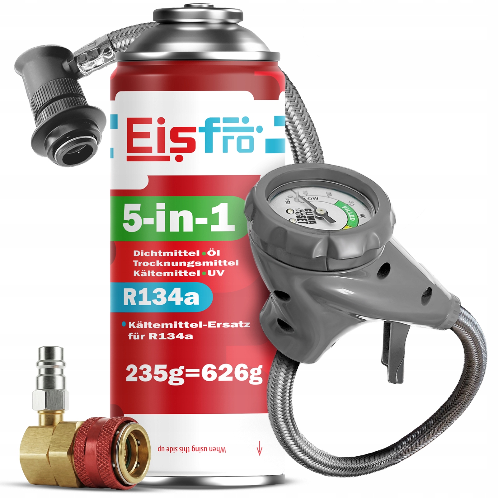 Gaz Pro Klimatizace R134a chladivo 5v1 Odtokový Kabel Adaptér