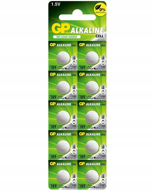 

10x Gp Bateria Guzikowa Pastylkowa AG10 LR1130