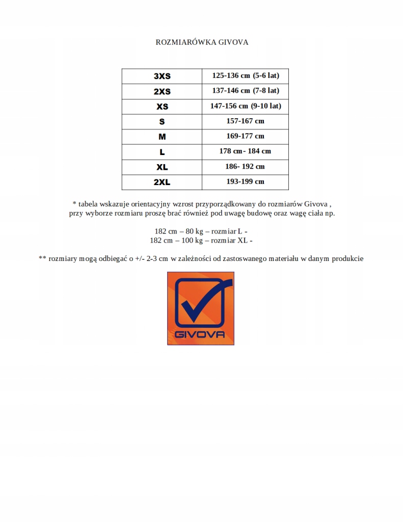 ORTALION PRZECIWDESZCZOWY GIVOVA BASICO BLU 2XS Marka Givova