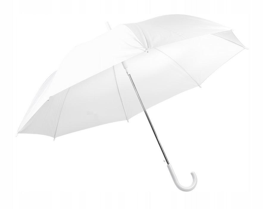 Parasol automatyczny, długi, XL biały