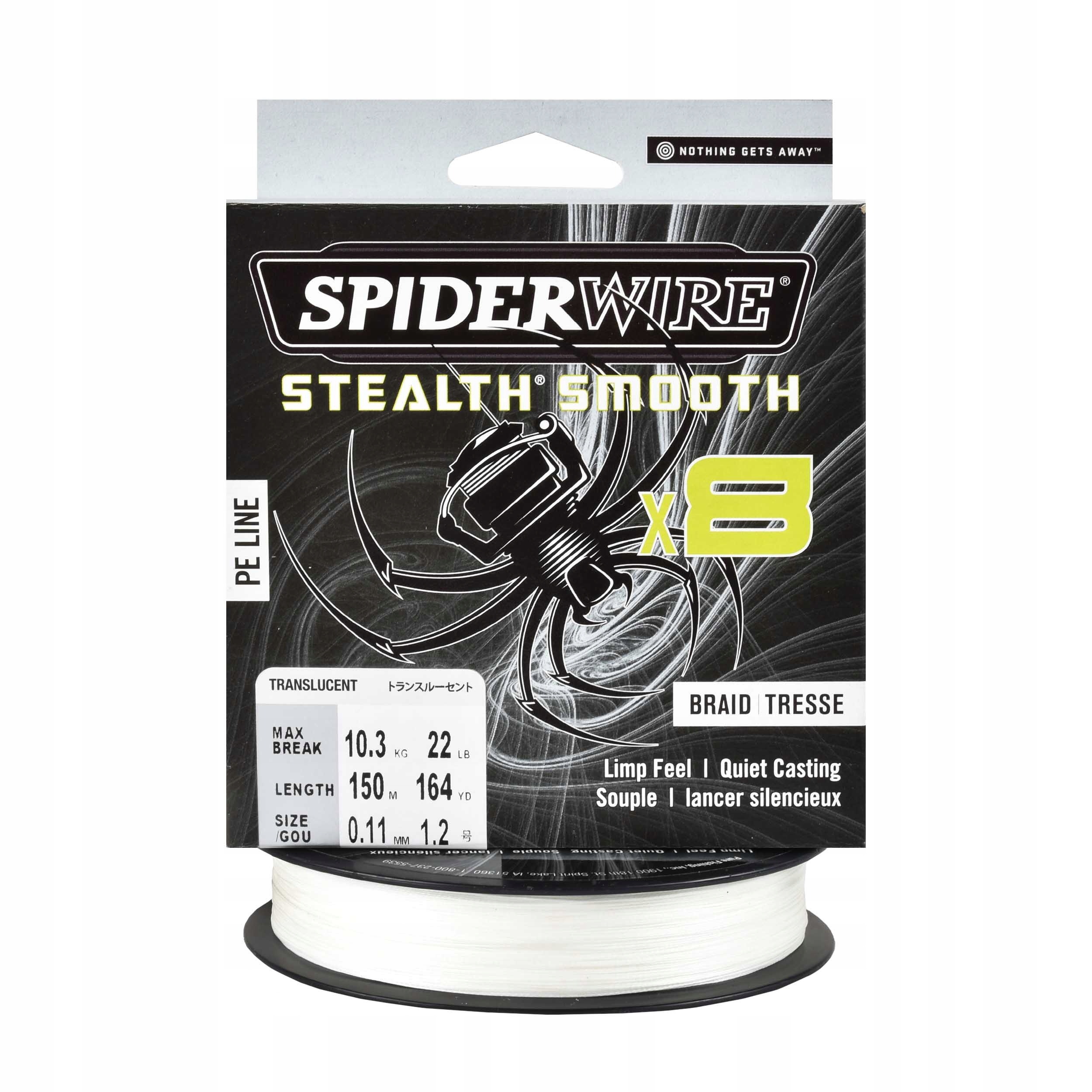 Plecionka Spiderwire SS8 translucent 0.11mm 150m 10,30kg spinning 1szt.