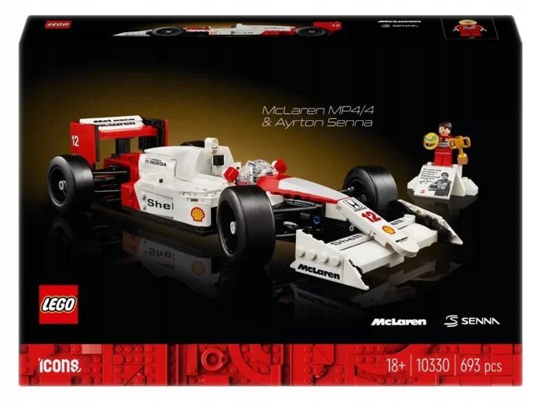 Klocki Lego Icons McLaren MP4/4 i Ayrton Senna 10330 Wielokolorowy