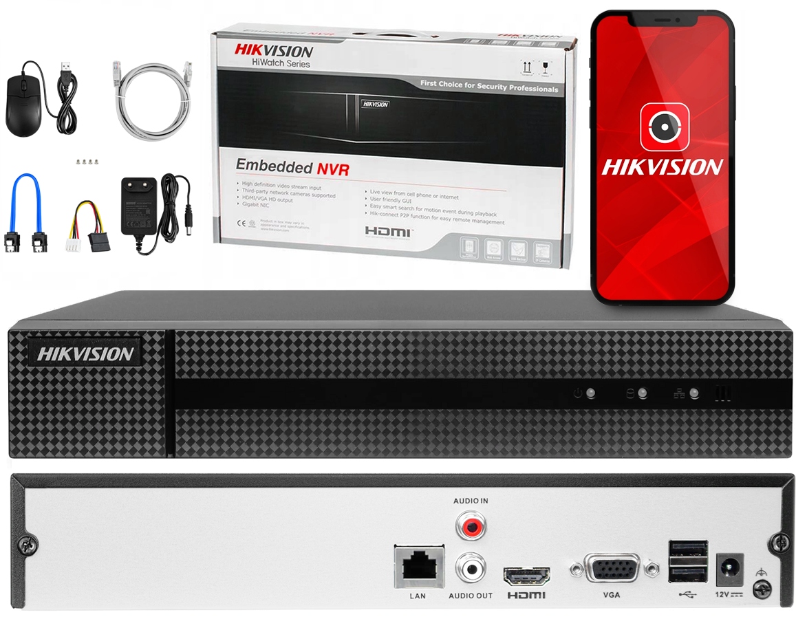 

Rejestrator na 8 Kamer Ip Hikvision HWN-4108MH 8Mp