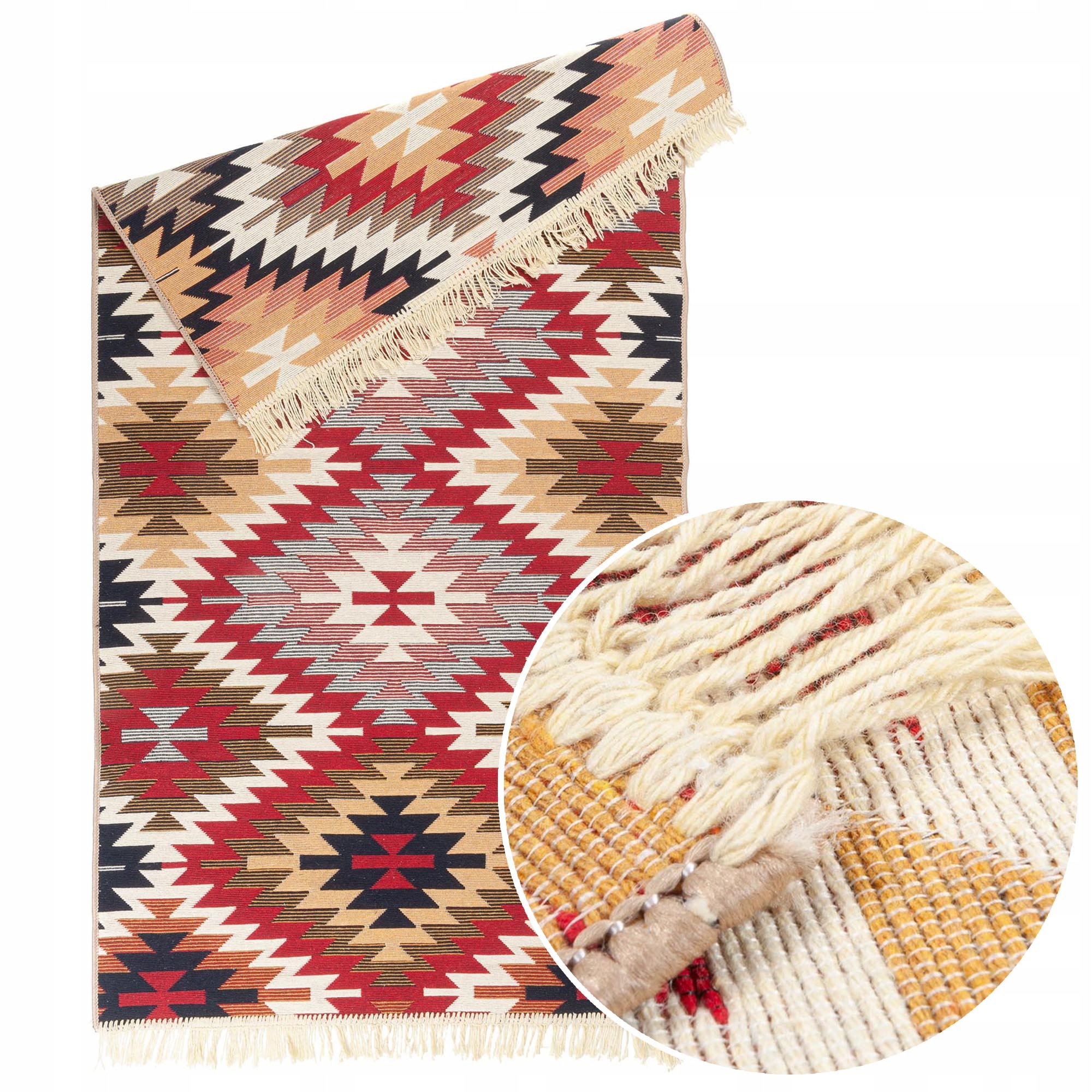 

Dywan Kilim Tkany Premium wzór 80x150 cm Aztecki