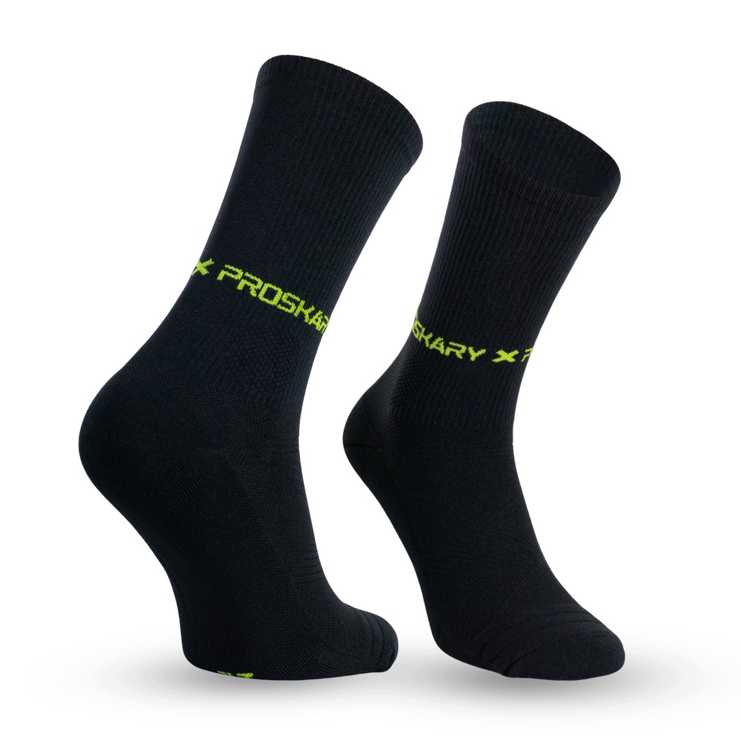 Skarpety Biegowe Cienkie Czarne Proskary Runlite Crew 39-41