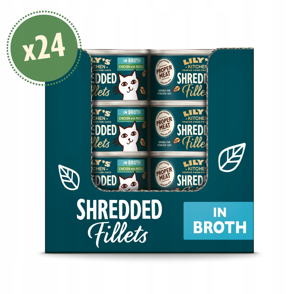 Levně Lily's Kitchen Kuře s kuřecím masem a mušlemi ve vývaru 24 x 70 g