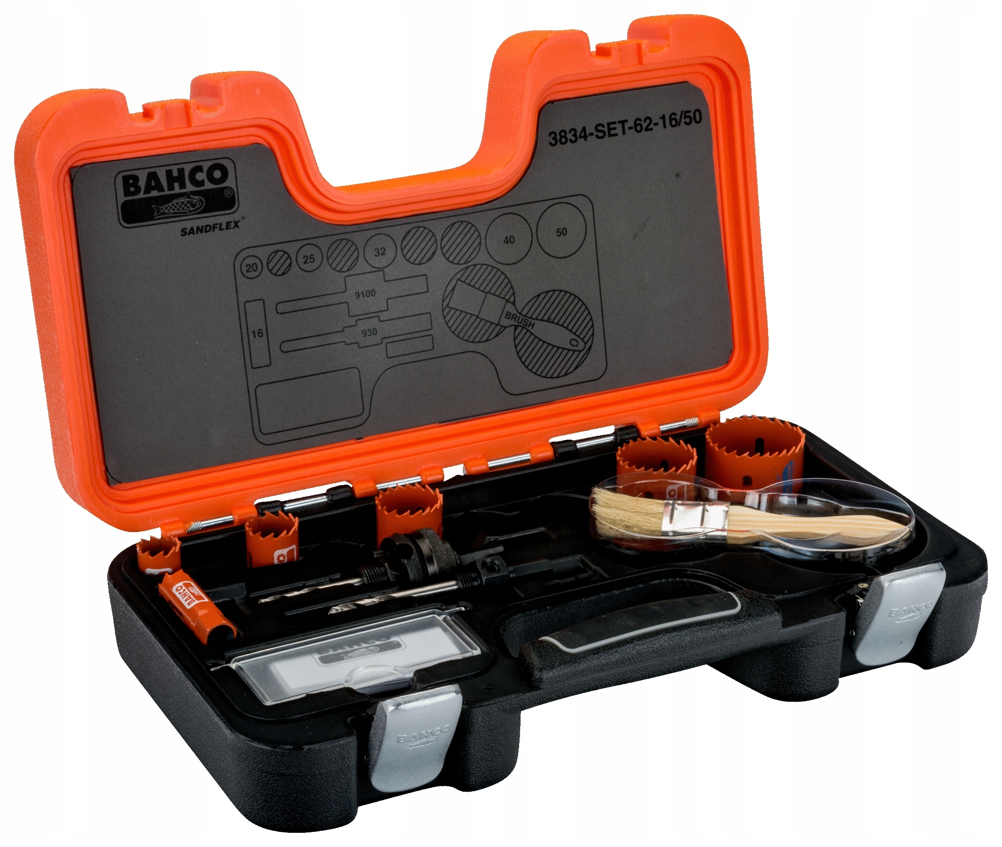 BAHCO 3834-SET-62-16/50 ZESTAW OTWORNIC SANDFLEX Marka Bahco