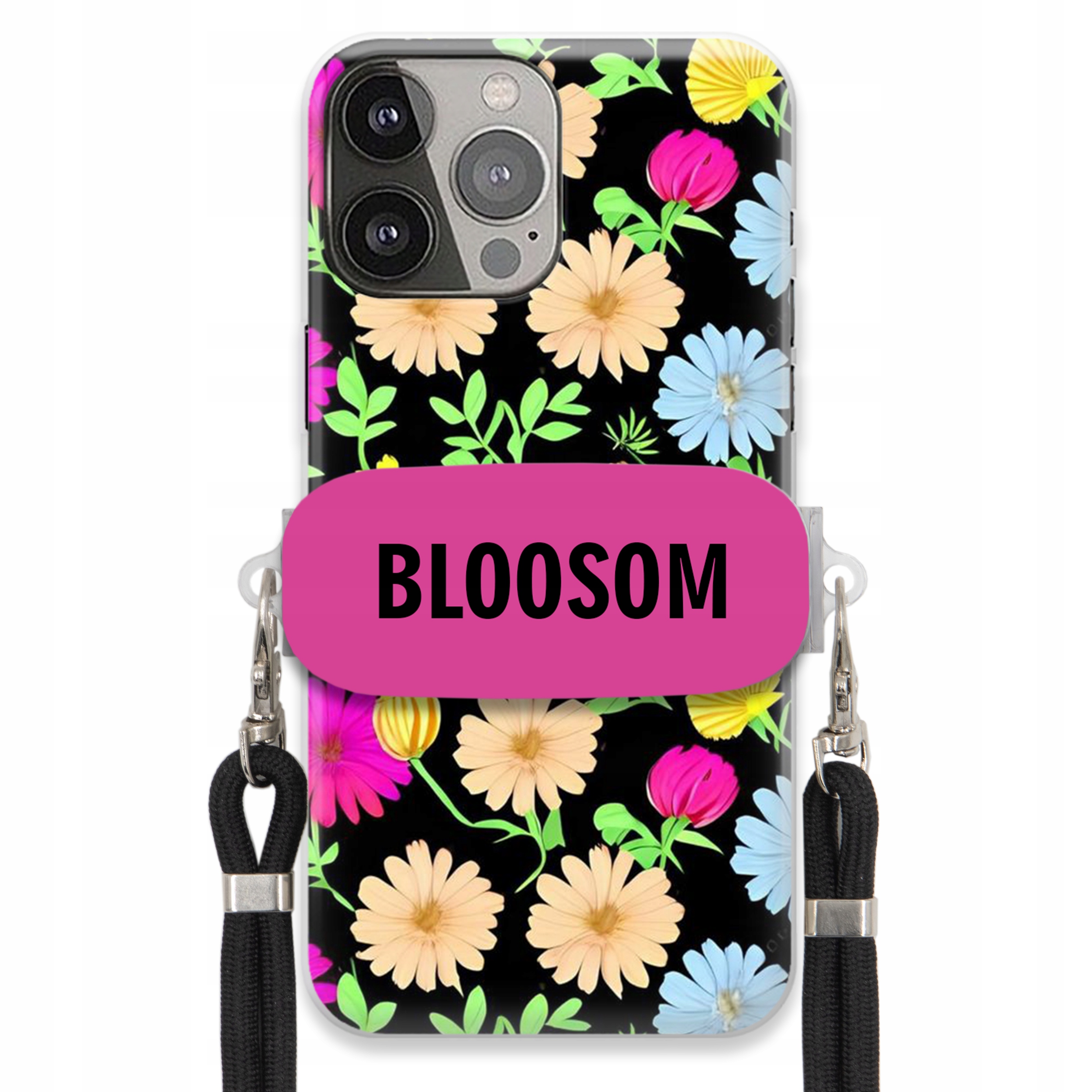 Puzdro Držiak Crossbody Pre Iphone 13 Pro Max Puzdro Kvety Bloosom Flower