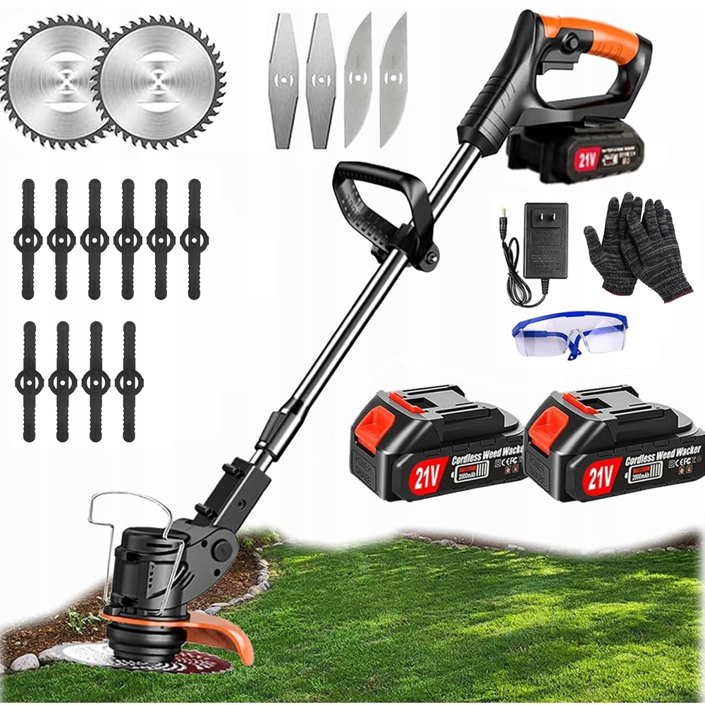 Bezdrátový Zastřihovač 21V S Teleskopickou Rukojetí, 90-120 CM, Černo-oranžový