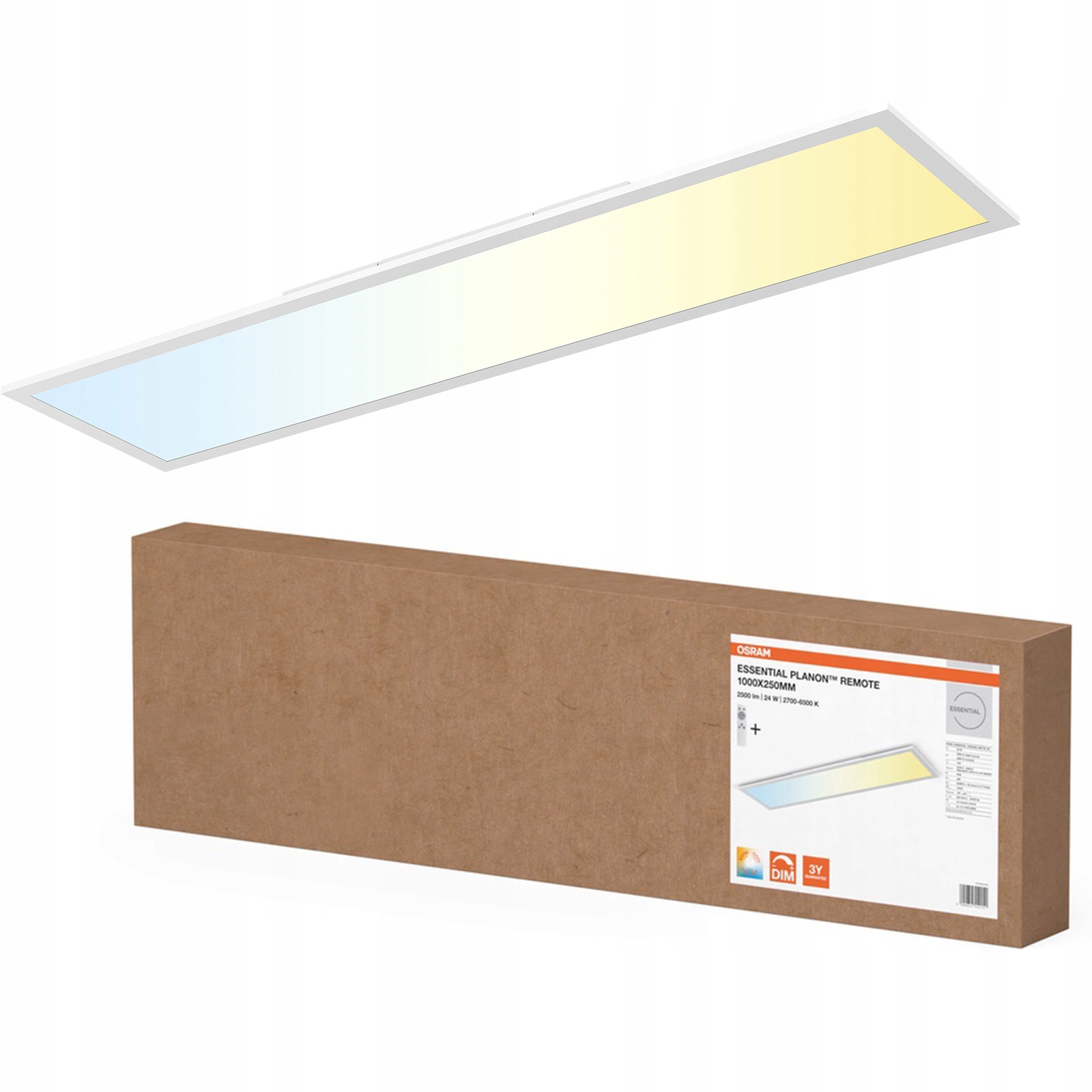 Stropní Led panel 24W 2000lm Cct 100x25 cm Osram