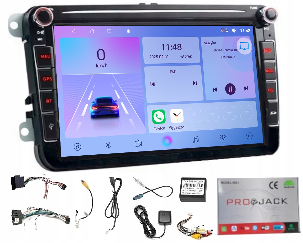 Autorádio Gps Android Vw Multivan 2015-2019 Carplay Wifi 4/64GB