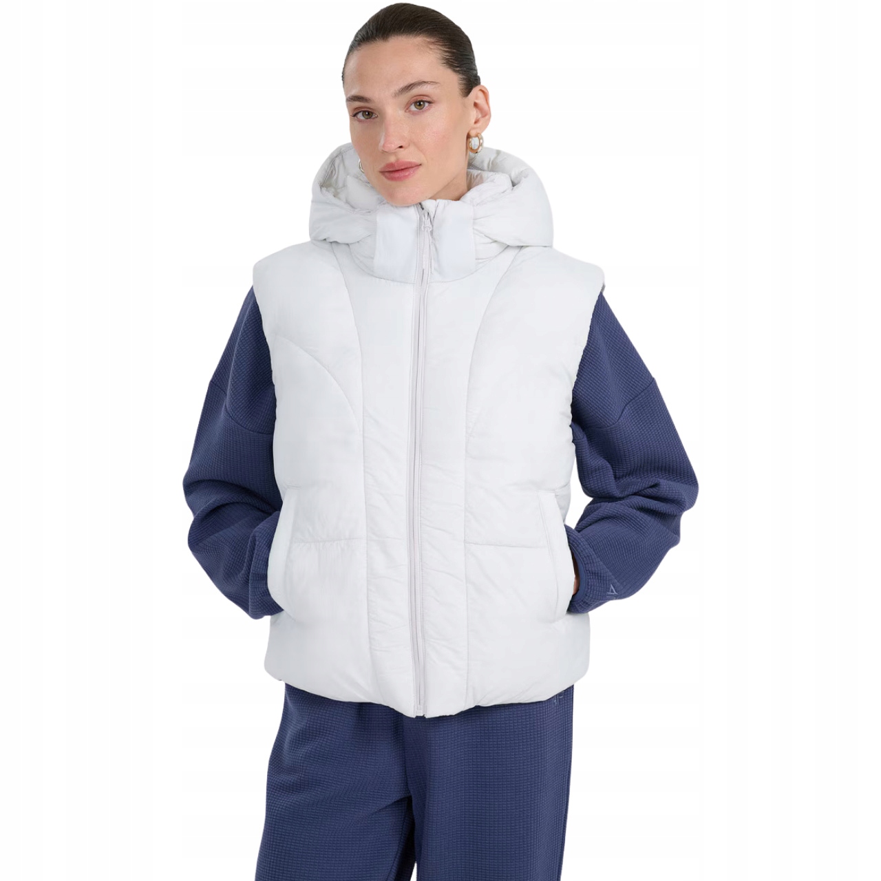 Dámská vesta 4F F299 chladná světle šedá 4FWAW25TVJAF299 27S Velikost L