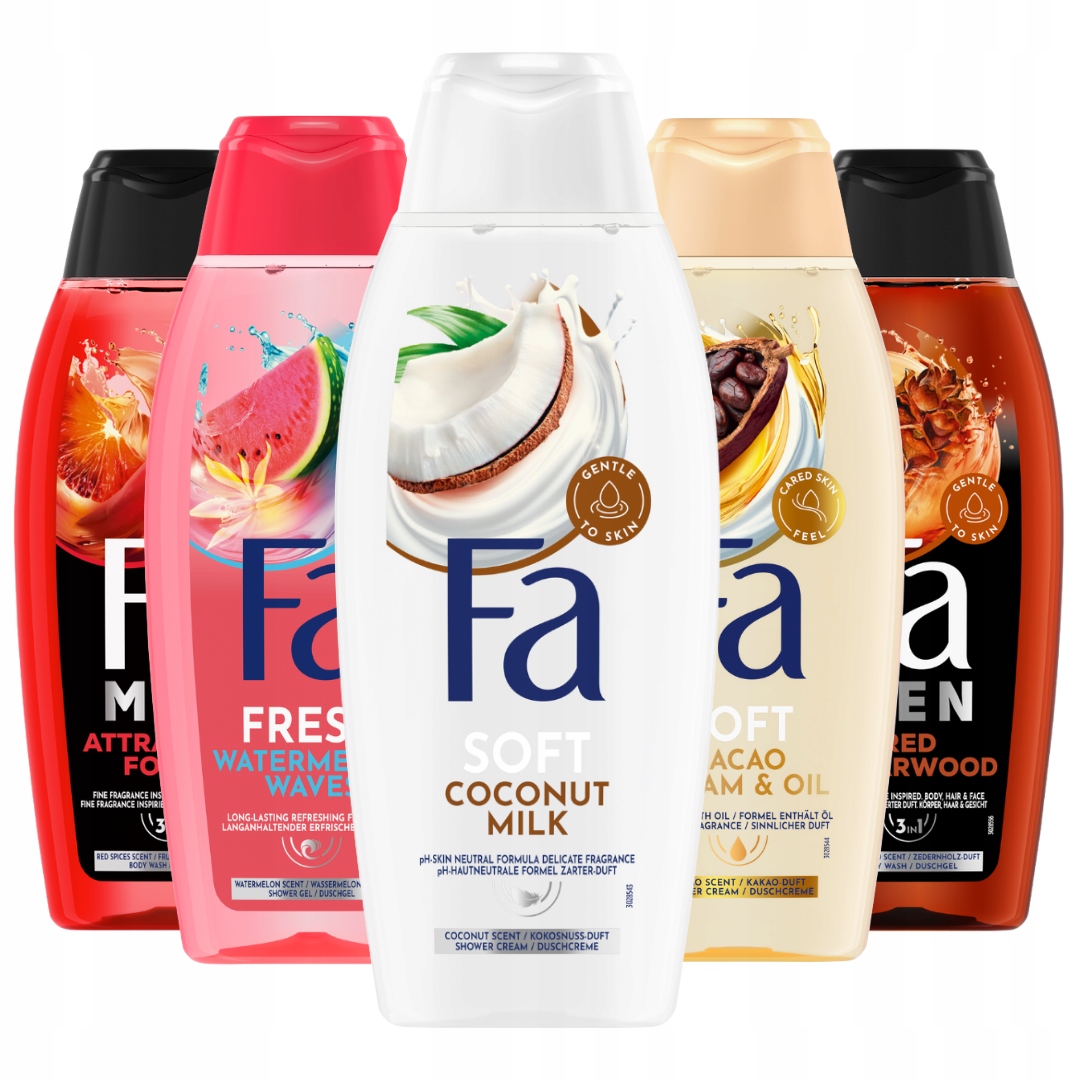 Fa sprchový gel Mix vůní Sada 400 ml x 5