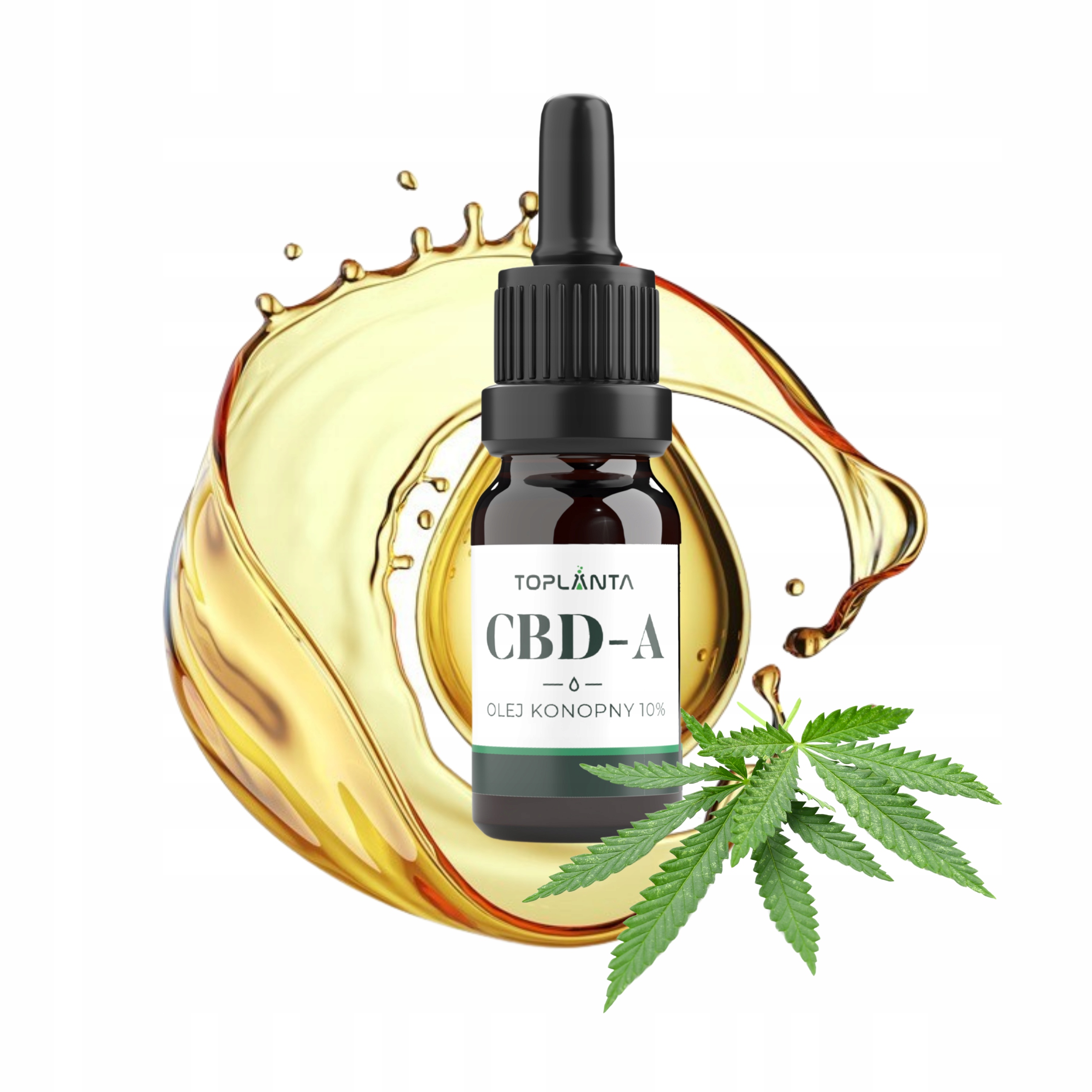 Olej Konopny 10% CBD-A - 10ml Od ToPlanta
